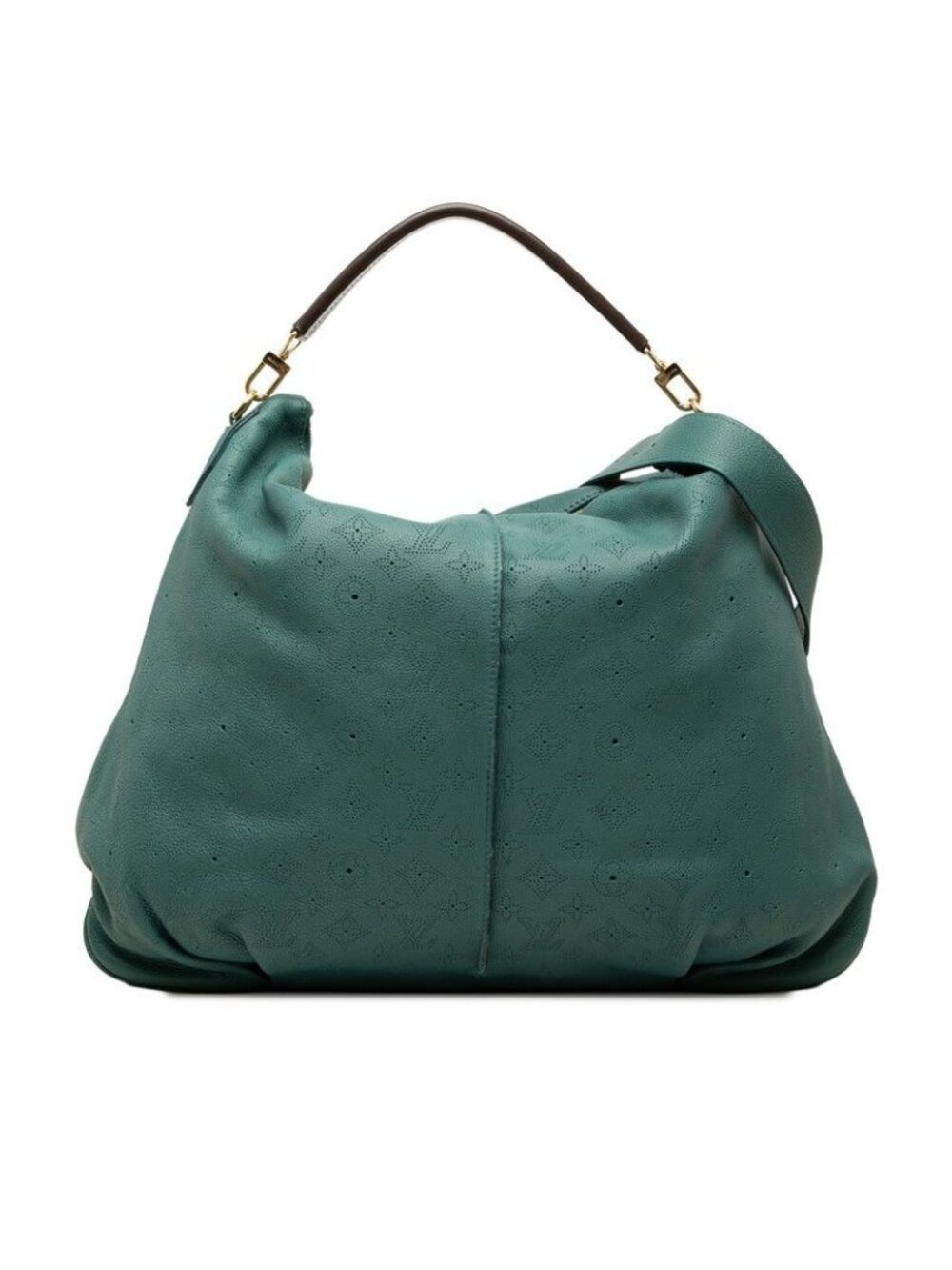 Louis Vuitton Monogram Mahina Selene MM 2-Way Shoulder Bag Ragon Green Leather